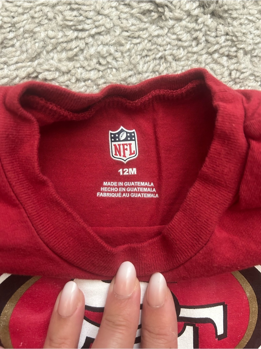 NFL Kids Scarlet Short-Sleeve Logo Tee - Picture 2 of 2